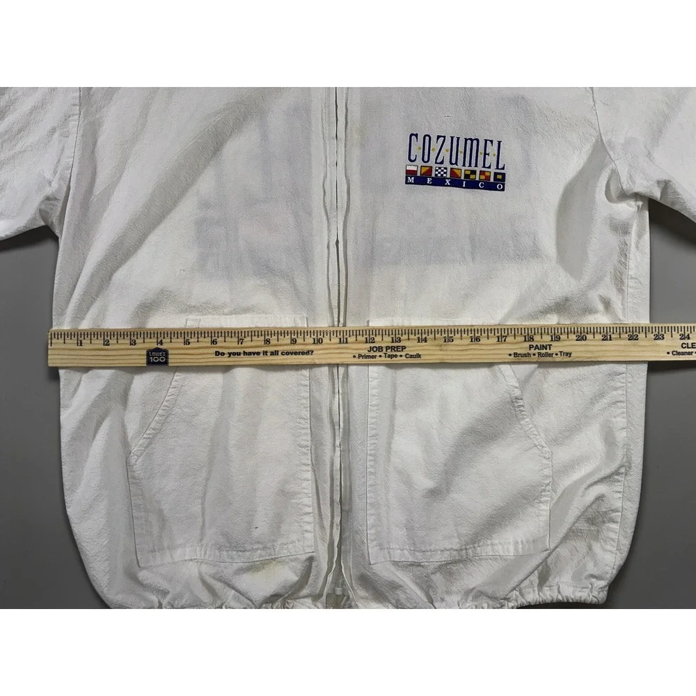 Cozumel‎ Mexico Windbreaker Hoodie Mens White Good Nautical Graphic